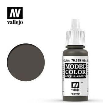 VALLEJO Model Colour USA Olive Drab 17ml