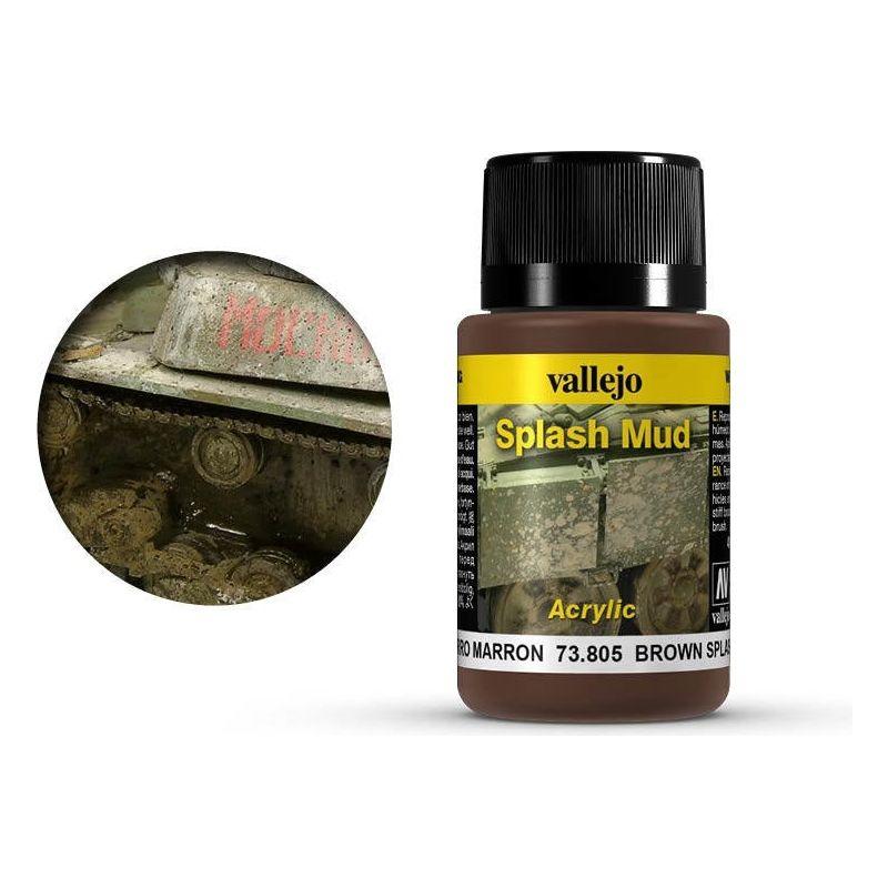 VALLEJO Weathering Effects Brown Splash Mud 40 ml