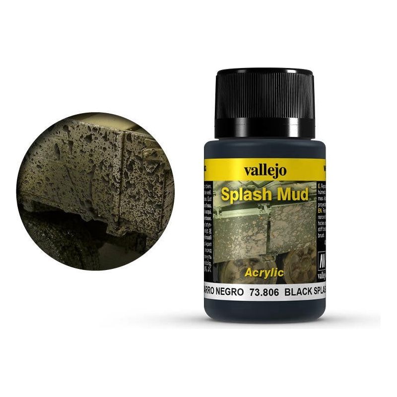 VALLEJO Weathering Effects Black Splash Mud 40ml