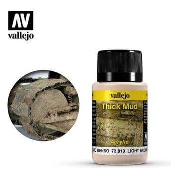 VALLEJO Weathering Effects Light Brown Thick Mud 40ml