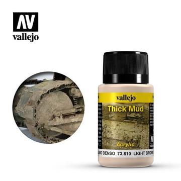 VALLEJO Weathering Effects Light Brown Thick Mud 40ml