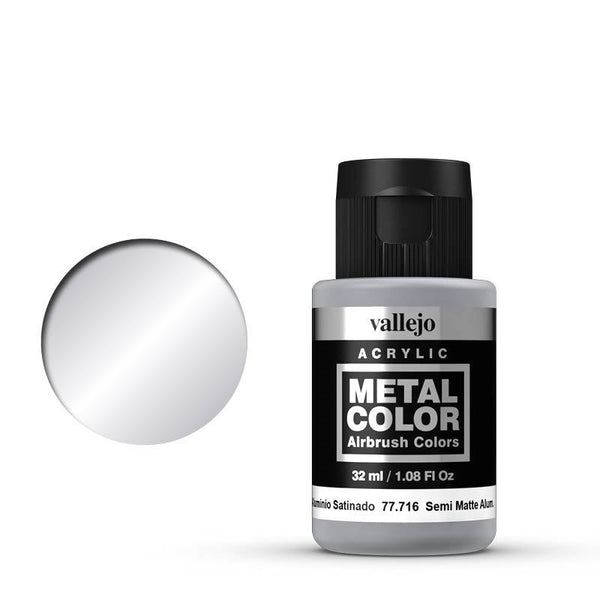 VALLEJO Metal Color Semi Matte Aluminium 32ml