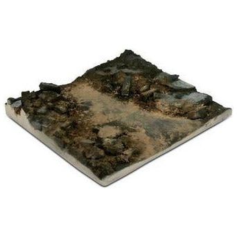 VALLEJO SC002 Scenics 14x14 Rubble Street Section Diorama Base