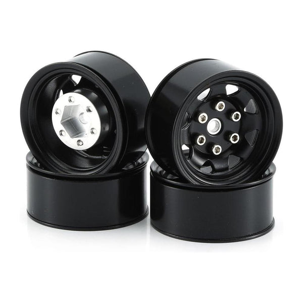 EXO 4X4 Sunny Rays 1.55 Beadlock Wheel (Black Alloy)