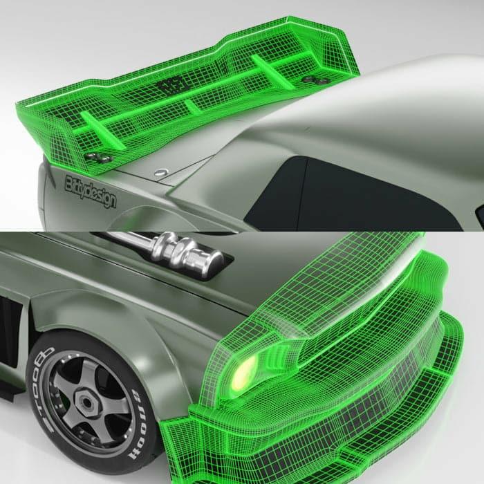 Limitless Body BITTYDESIGN 1/7 Destroyer ARRMA Infraction/Limitless Body (Clear)