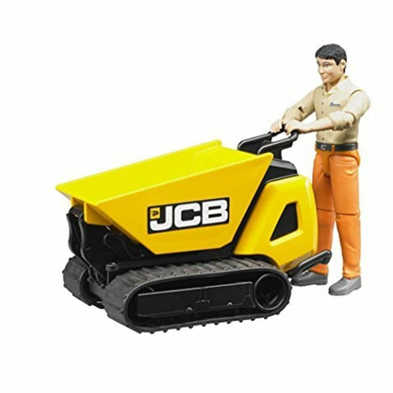 BRUDER JCB Dumpster HTD-5 and Construction Worker BWORLD