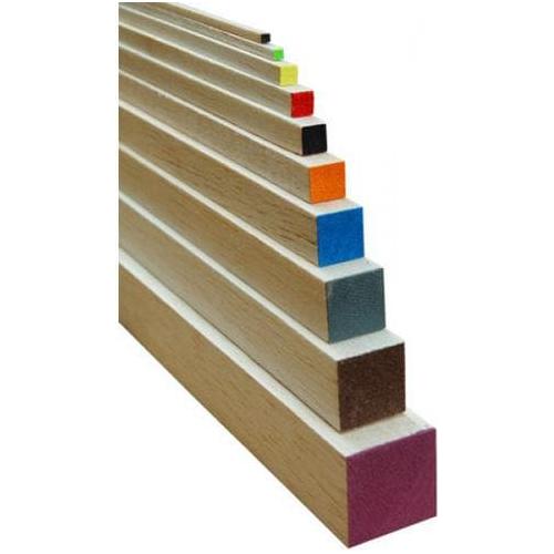 BALSA 2.5mm x 915mm Balsa Wood Squares White