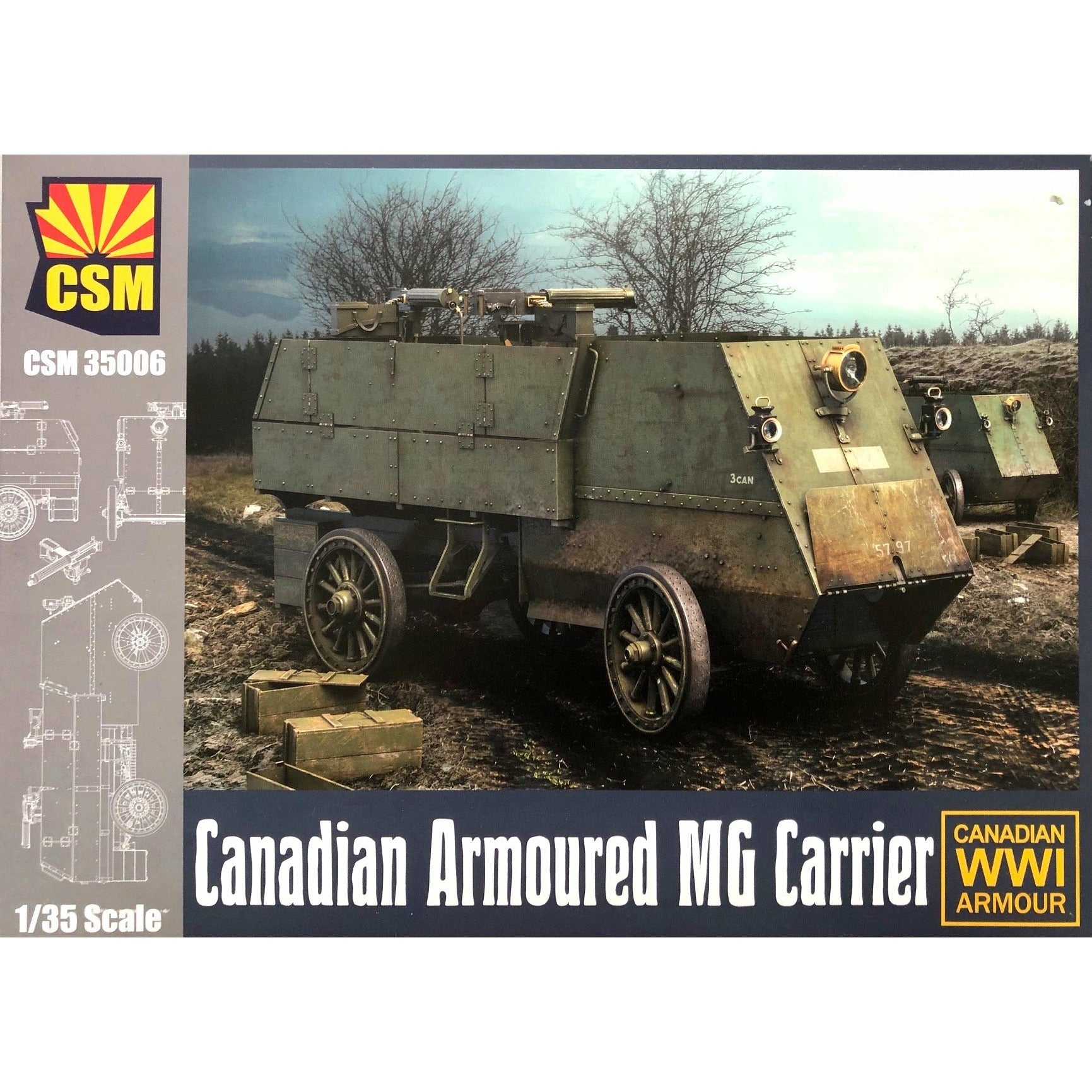 COPPER STATE MODELS 1/35 Canadian Armoured MG Carrier