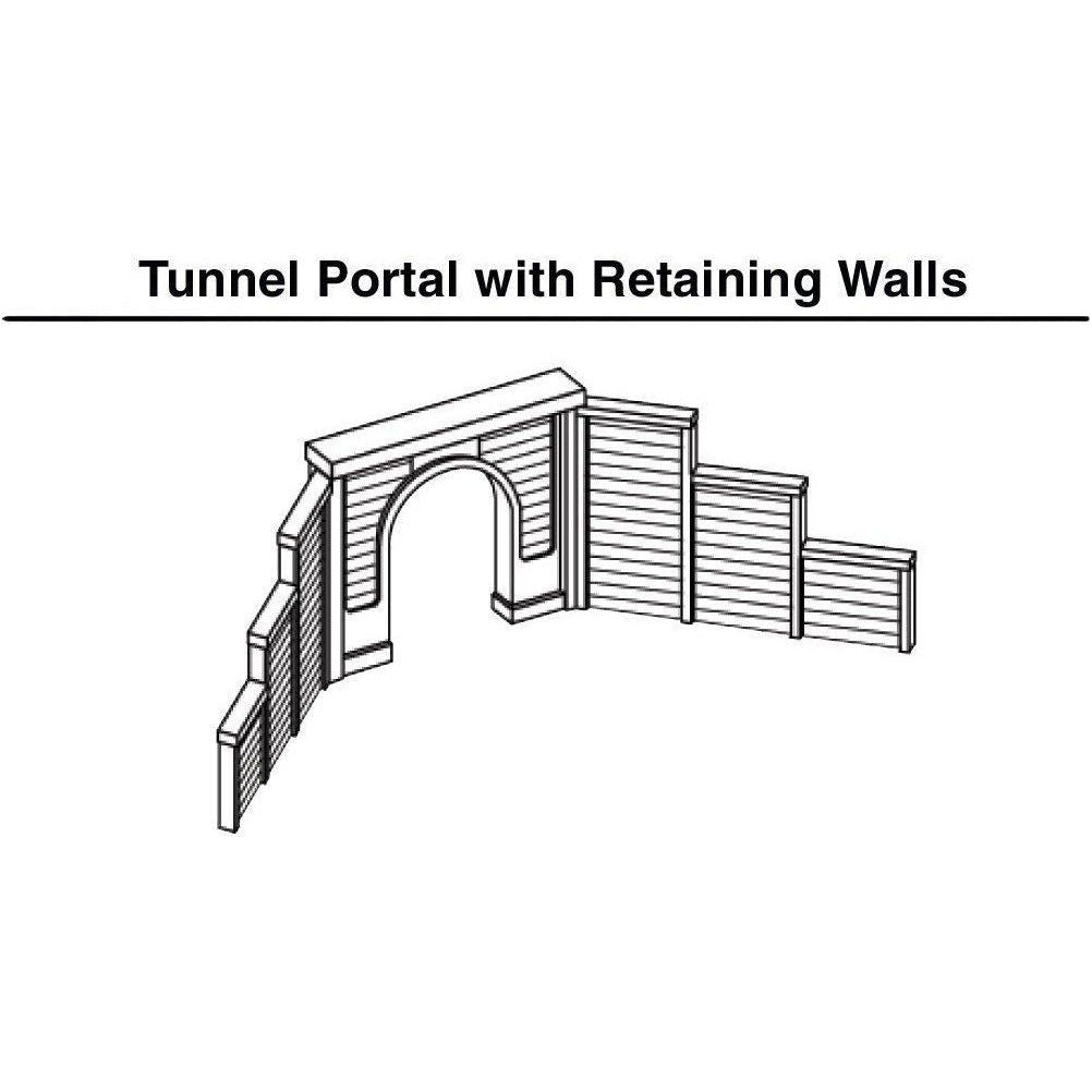 WOODLAND SCENICS N Tunnel Portal Timber Single 2ea