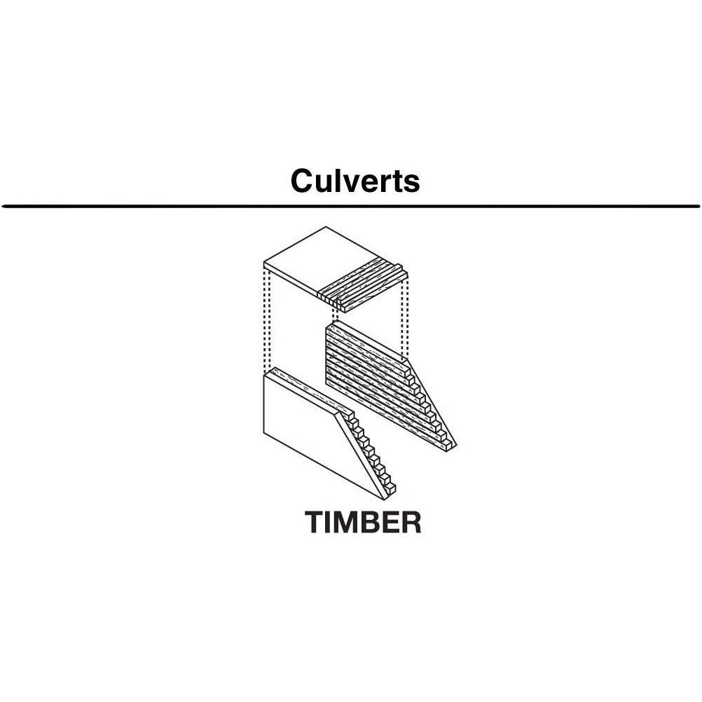 WOODLAND SCENICS N Culvert Timber 2ea