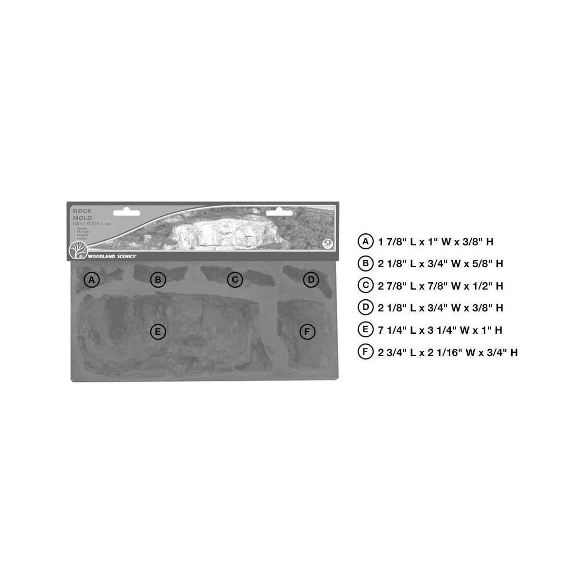 WOODLAND SCENICS Rock Mold-Base Rock (10 1/2x5)