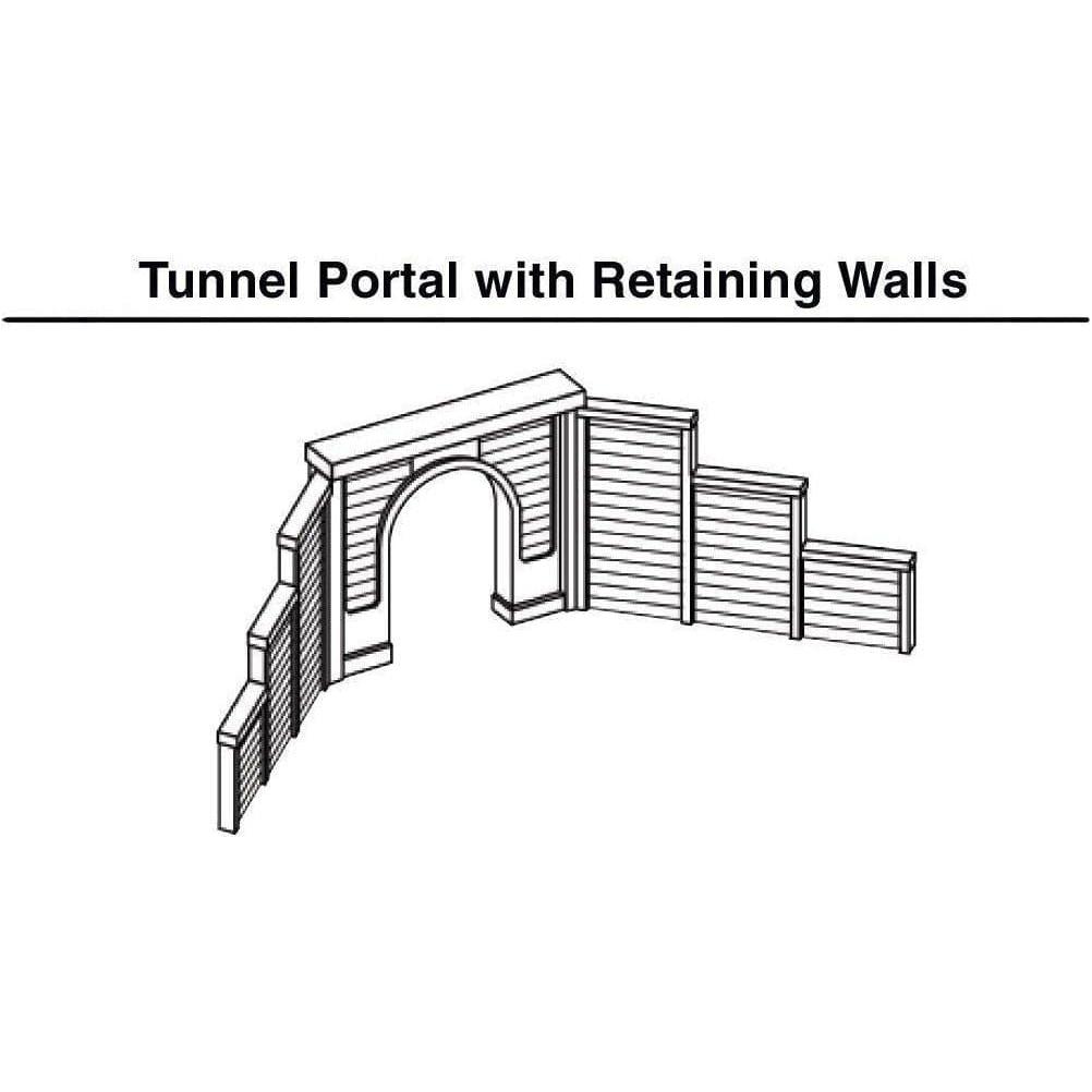 WOODLAND SCENICS HO Tunnel Port Concrete Single 1ea