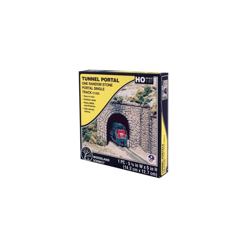 WOODLAND SCENICS HO Tunnel Portal Random Stone Single 1ea