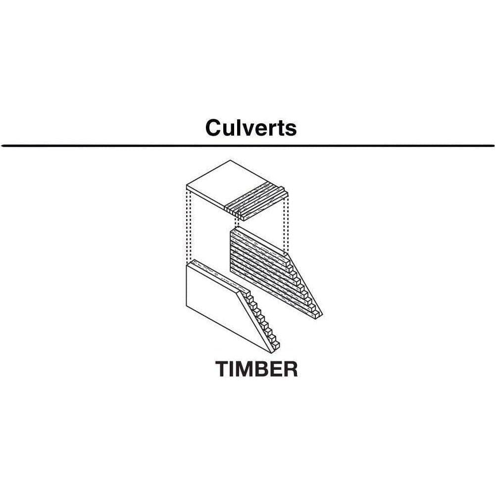 WOODLAND SCENICS HO Culvert Timber 2ea