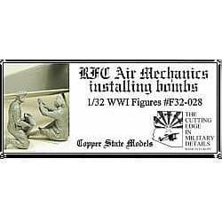 COPPER STATE MODELS 1/32 RFC Air Mechanics Installing Bombs
