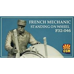 COPPER STATE MODELS 1/32 French Mechanic on a Wheel