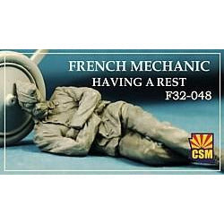 COPPER STATE MODELS 1/32 French Mechanic Having a Rest