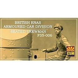 COPPER STATE MODELS 1/35 British RNAS Armoured Car Division Seated Crewman