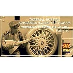 COPPER STATE MODELS 1/35 Imperial Russian Automobile Machine Gun Platoon Crewman Playing Balalaika