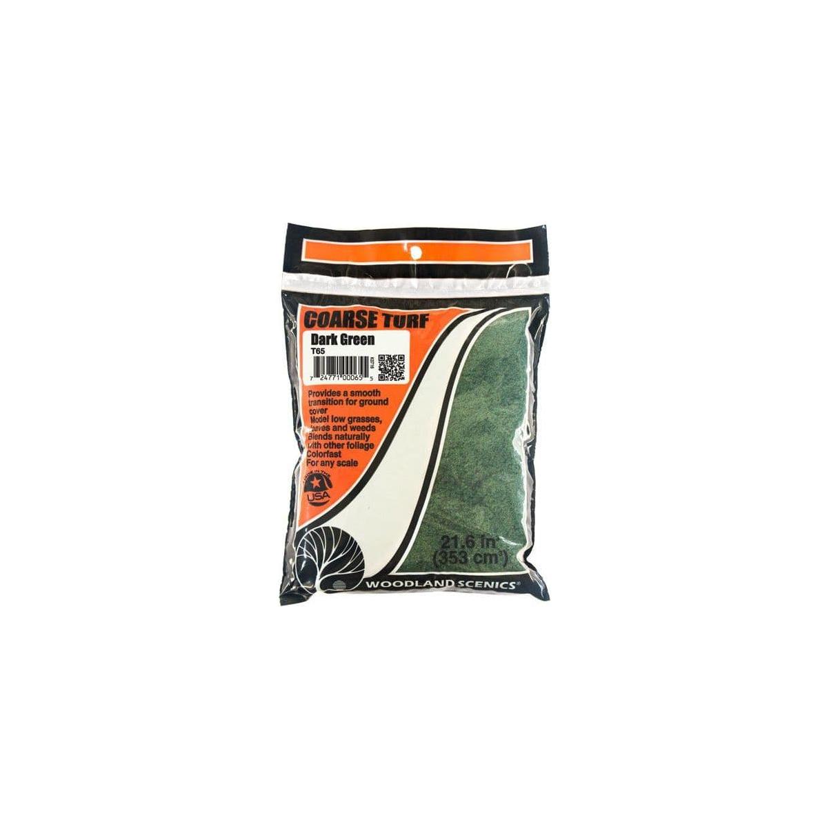 WOODLAND SCENICS Dark Green Coarse Turf (Bag)