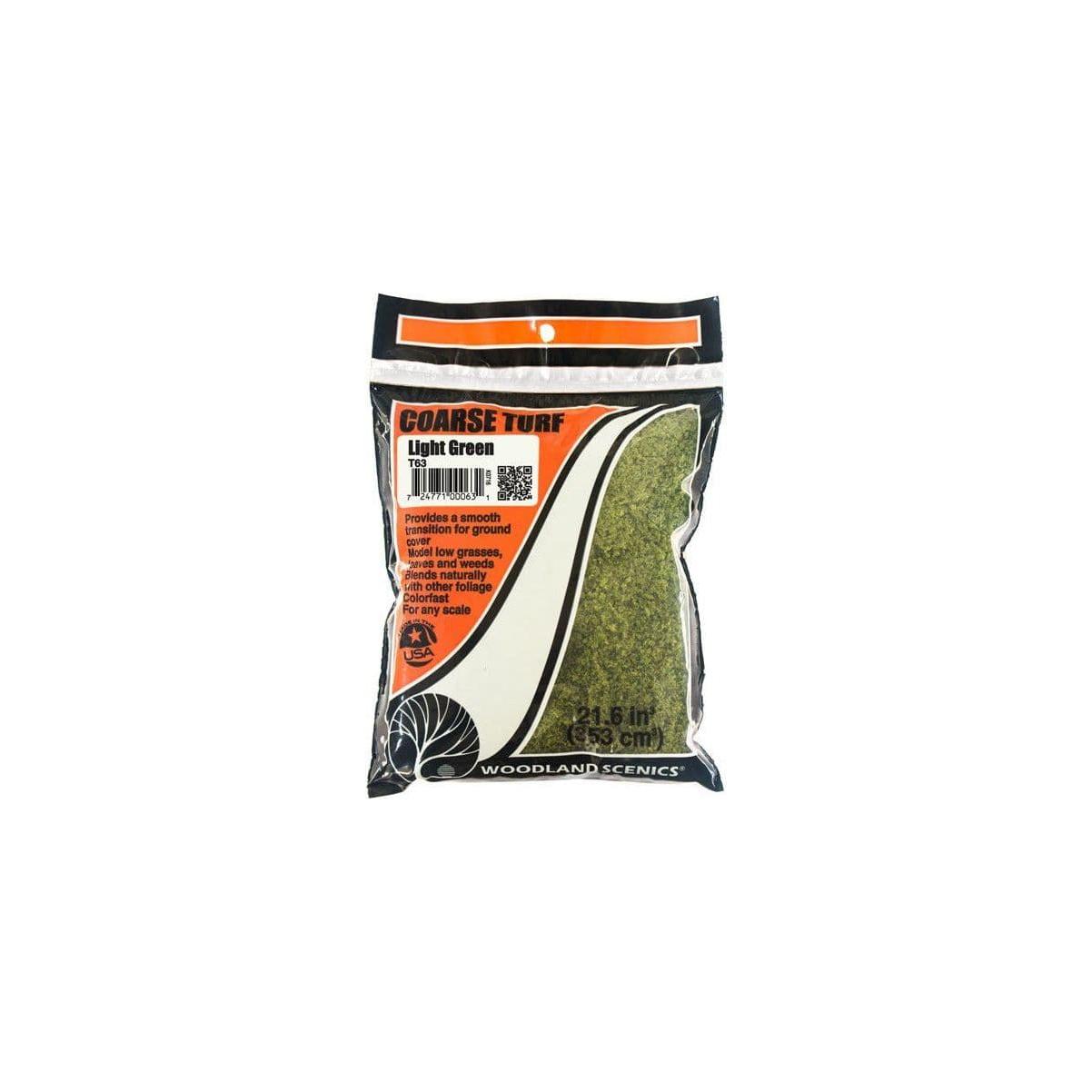 WOODLAND SCENICS Light Green Coarse Turf (Bag)