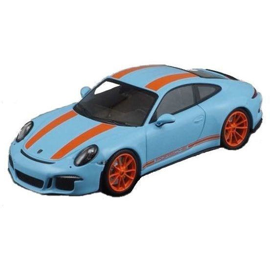 SCHUCO 1/87 Porsche 911 R Blue/Orange
