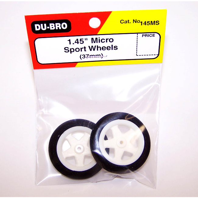 DUBRO 145MS 1.45" Micro Sport Wheels (1 Pair)