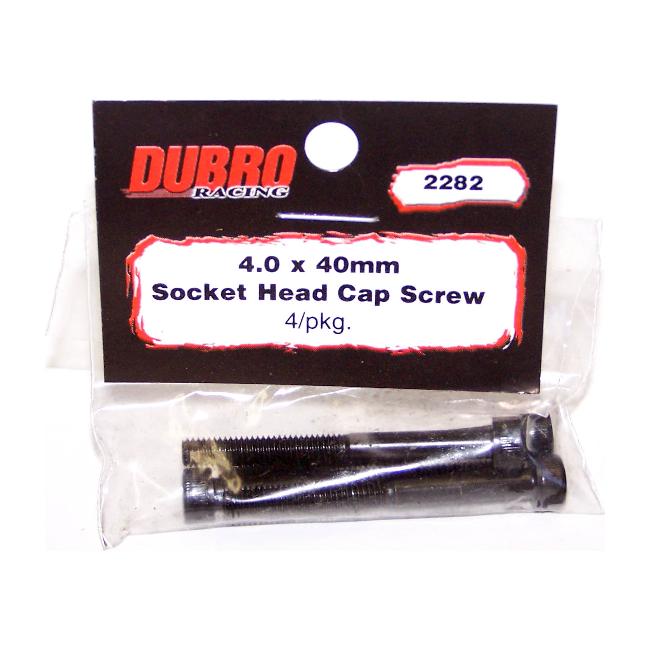 DUBRO 2282 4.0mm x 40 Socket-Head Cap Screws (4)