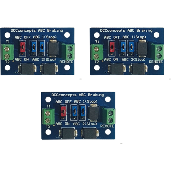 DCC CONCEPTS Pack of 3 ABC Slow or Stop Modules