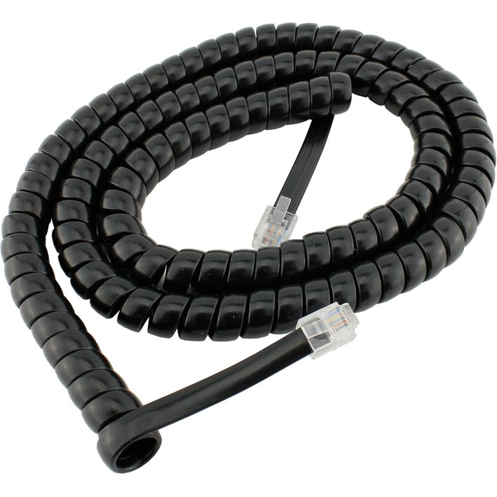 DCC CONCEPTS RJ12 6pin Curly Cord For NCE Powercab and Cobalt Alpha  2m/6ft
