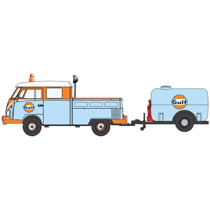 DDA 1/24 Gulf VW Pickup & Oil Tank Trailer