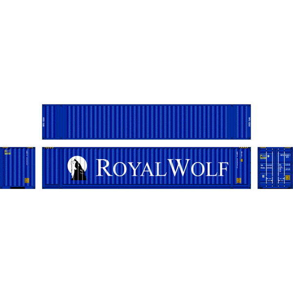 SOUTHERN RAIL 48' Container - 2 Pack Royal Wolf Old Large Logo