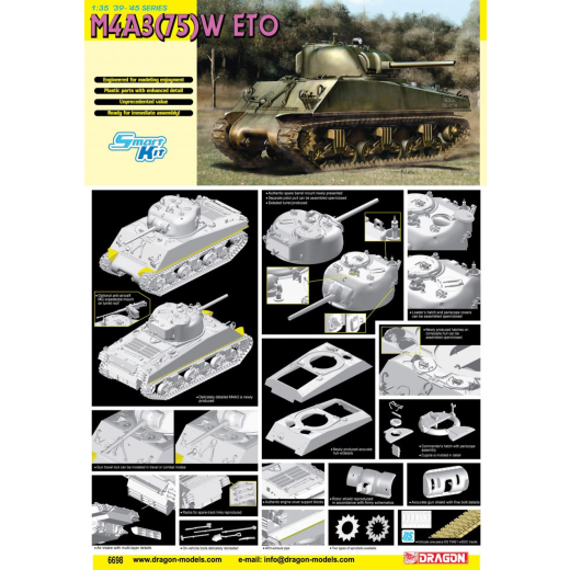 DRAGON 1/35 M4A3 75(W) ETO (Smart Kit)