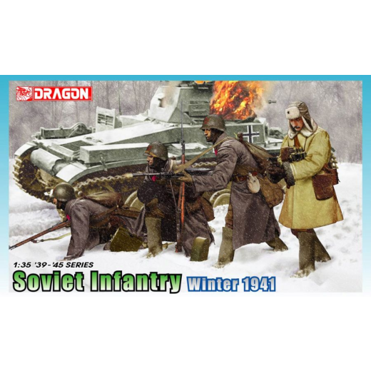 DRAGON 1/35 Soviet Infantry Winter 1941