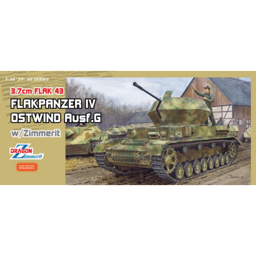 DRAGON 1/35 FlaK 43 Flakpanzer IV "Ostwind" w/Zimmerit