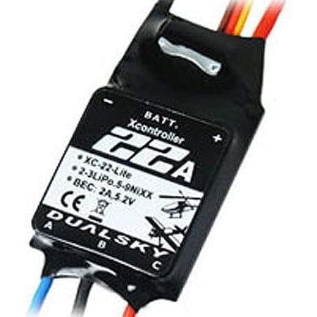 DUALSKY XC-22-LITE Brushless Speed Controller; 22A, 2-3S