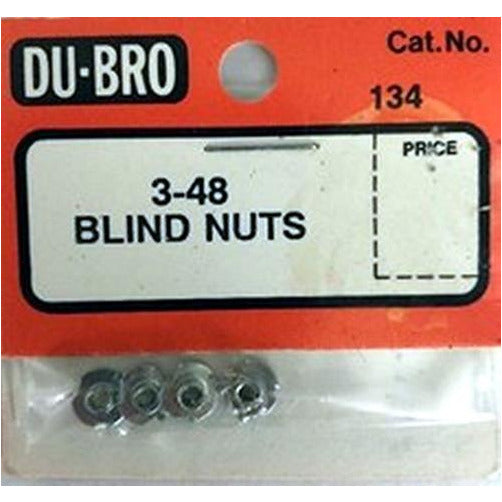 DUBRO 134 Blind Nuts 3-48 (4)