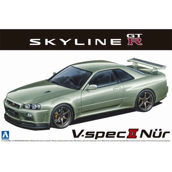 AOSHIMA 1/24 Nissan BNR34 Skyline GT-R V-Spec II Nr. '02