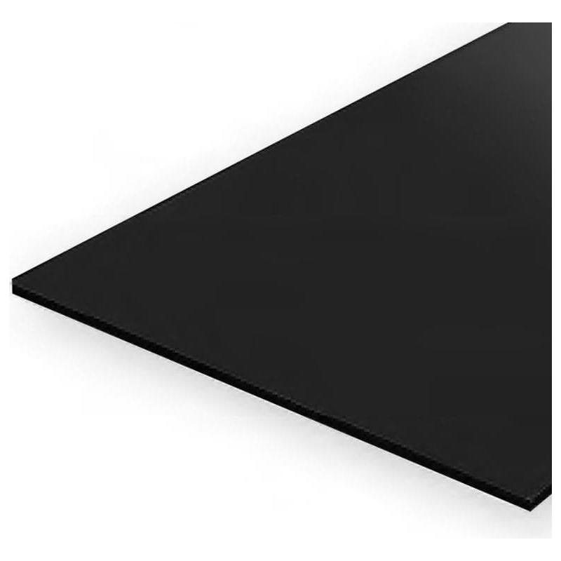 EVERGREEN 9511 15 x 30cm Black Styrene Sheet .010 (4)