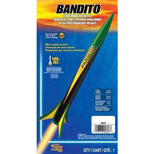 ESTES Bandito Beginner Model Rocket Kit (13mm Mini Engine)