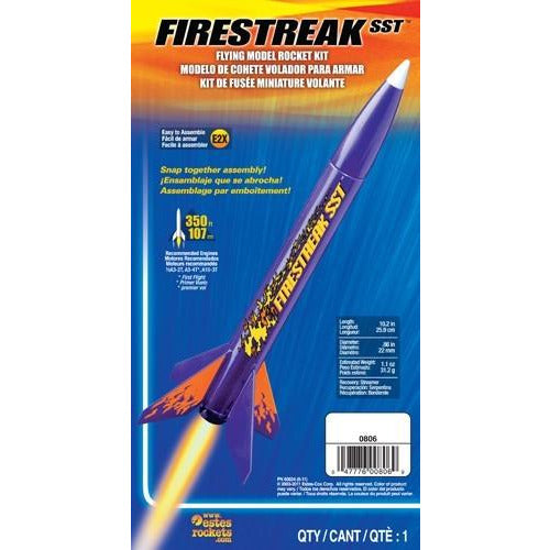 ESTES Firestreak SST Beginner Model Rocket Kit (13mm Mini E