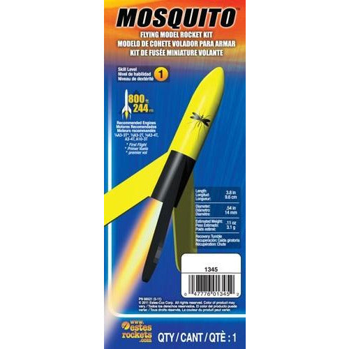 ESTES Mosquito Intermediate Model Rocket Kit (13mm Mini Eng