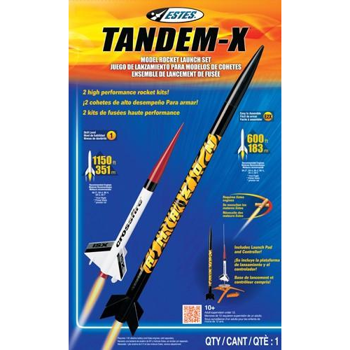 ESTES Tandem-X (2 Rockets) Intermediate Model Rocket Launch