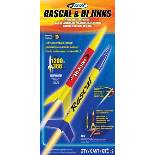 ESTES Rascal & Hi Jinks Beginner Model Rocket Launch Set