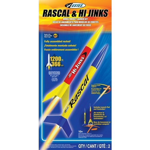 ESTES Rascal & Hi Jinks Beginner Model Rocket Launch Set