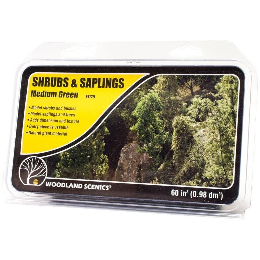 WOODLAND SCENICS Medium Green Shrubs & Saplings