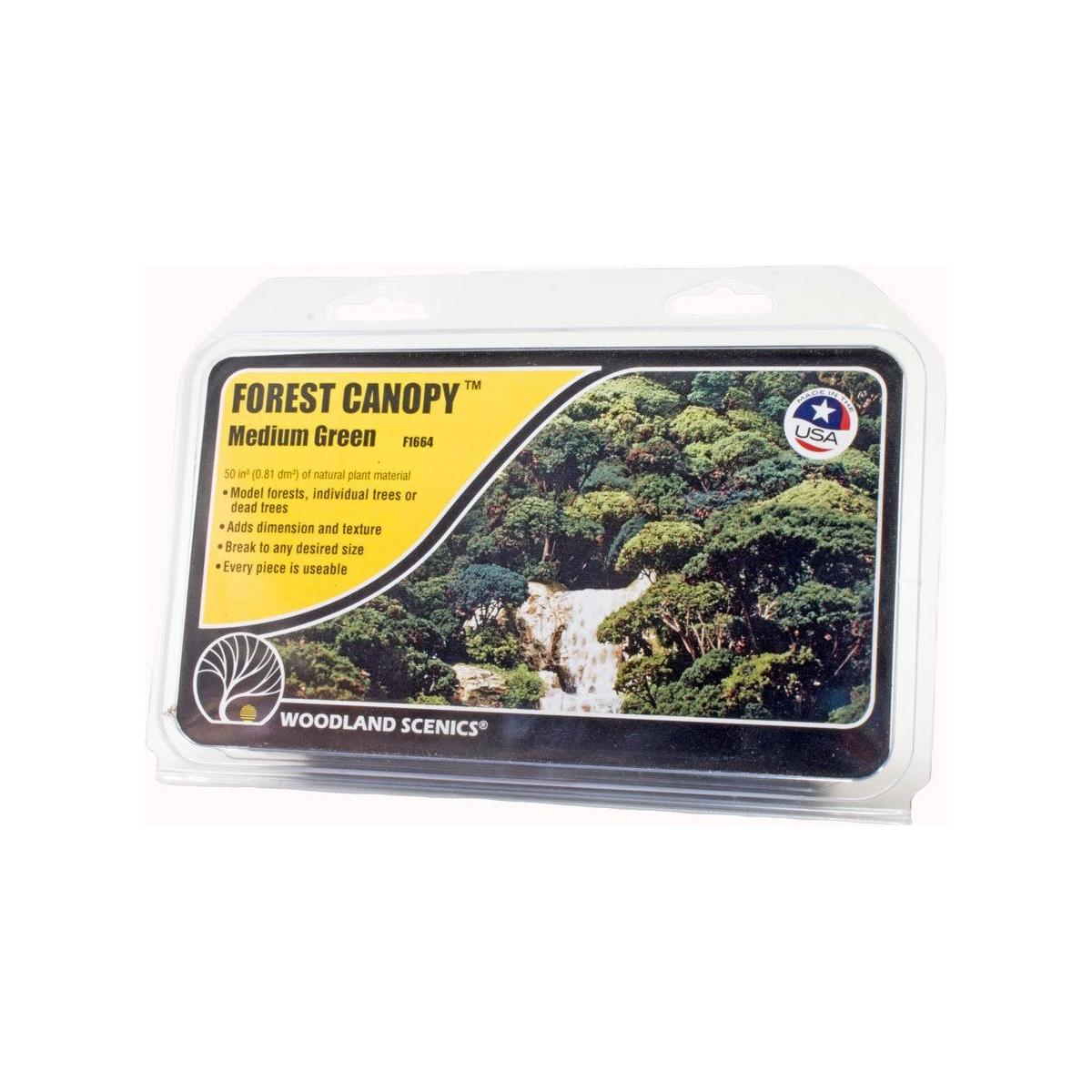 WOODLAND SCENICS Medium Green Forest Canopy - Small