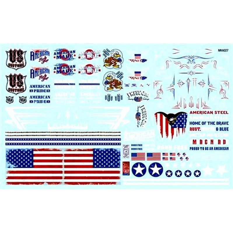 AMT 1/25 American Pride Graphics Custom Decals