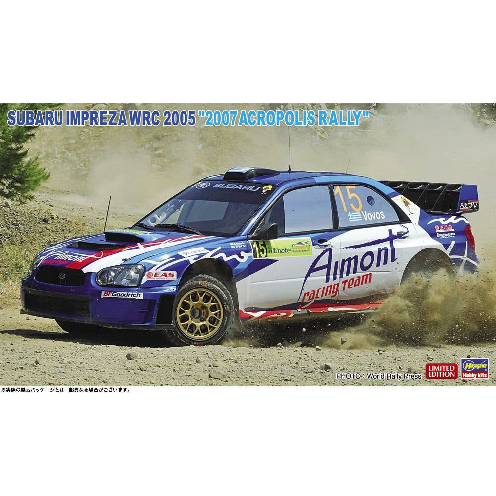 HASEGAWA 1/24 Subaru Impreza WRC 2005 "2007 Acropolis Rally"