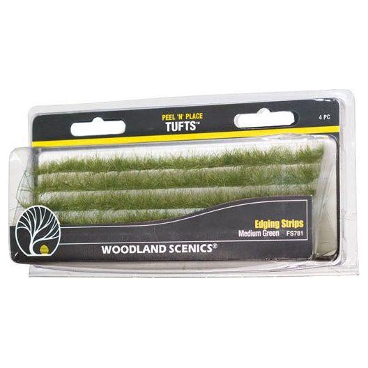 WOODLAND SCENICS Medium Green Edging Strips